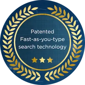 X1 Patented Fast-As-You-Type Search Technology